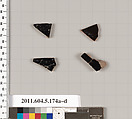 Terracotta fragments of kylikes (drinking cups), Terracotta, Greek, Attic
