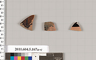 Terracotta fragments of kylikes (drinking cups), Terracotta, Greek, Attic
