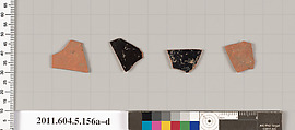 Terracotta fragments of kylikes (drinking cups), Terracotta, Greek, Attic