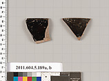 Terracotta rim fragments of kylikes (drinking cups), Terracotta, Greek, Attic