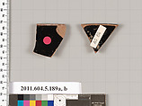 Terracotta rim fragments of kylikes (drinking cups), Terracotta, Greek, Attic