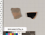 Terracotta fragments of kylikes (drinking cups), Terracotta, Greek, Attic