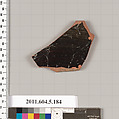Terracotta fragment of a kylix (drinking cup), Terracotta, Greek, Attic?