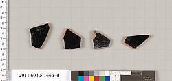Terracotta fragments of kylikes (drinking cups), Terracotta, Greek, Attic