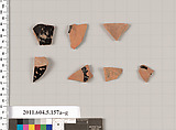 Terracotta fragments of kylikes (drinking cups), Terracotta, Greek, Attic