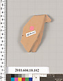 Terracotta fragment of a Genucilia plate, Terracotta, Etruscan, Genucilia