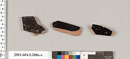 Terracotta fragments of kylikes (drinking cups), Terracotta, Greek, Attic