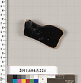 Terracotta fragment of a kylix (drinking cup), Terracotta, Greek, Attic