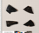 Terracotta fragments of kylikes (drinking cups), Terracotta, Greek, Attic