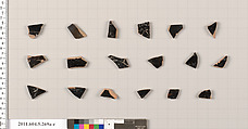 Terracotta fragments of kylikes (drinking cups), Terracotta, Greek, Attic