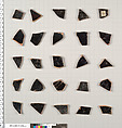 Terracotta fragments of kylikes (drinking cups), Terracotta, Greek, Attic