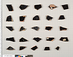 Terracotta fragments of kylikes (drinking cups), Terracotta, Greek, Attic