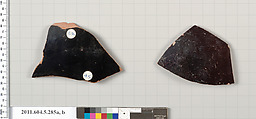 Terracotta fragments of kylikes (drinking cups), Terracotta, Greek, Attic
