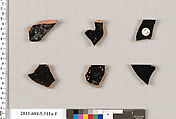 Terracotta rim fragments of kylikes (drinking cups), Terracotta, Greek, Attic