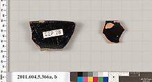 Terracotta rim fragments of kylikes (drinking cups), Terracotta, Greek, Attic