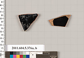 Terracotta fragments of kylikes (drinking cups), Terracotta, Greek, Attic