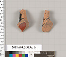 Terracotta fragments of kylikes (drinking cups), Terracotta, Greek, Attic