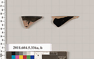Terracotta rim fragments of kylikes (drinking cups), Terracotta, Greek, Attic