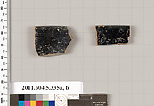 Terracotta rim fragments of kylikes (drinking cups), Terracotta, Greek, Attic