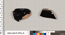 Terracotta rim fragments of kylikes (drinking cups), Terracotta, Greek, Attic