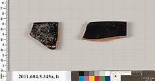 Terracotta rim fragments of kylikes (drinking cups), Terracotta, Greek, Attic