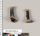 Terracotta fragments of kylikes (drinking cups), Terracotta, Greek, Attic