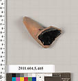 Terracotta fragment of a kylix (drinking cup), Terracotta, Greek, Attic