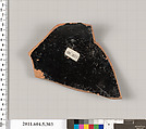 Terracotta rim fragment of a kylix (drinking cup), Terracotta, Greek, Attic