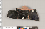 Terracotta fragment of a kylix (drinking cup), Terracotta, Greek, Attic