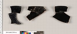 Terracotta rim fragments of kylikes (drinking cups), Terracotta, Greek, Attic