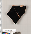 Terracotta fragment of a kylix (drinking cup), Terracotta, Greek, Attic