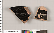Terracotta rim fragments of stemless kylikes (drinking cups)?, Terracotta, Greek, Attic