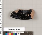 Terracotta fragment of a salt cellar?, Terracotta, Greek, Attic