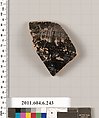Terracotta rim fragment of a bowl, Terracotta, Greek, Attic