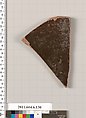 Terracotta fragment of an open shape, Terracotta, Greek, Attic
