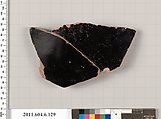 Terracotta fragment of an open shape, Terracotta, Greek, Attic