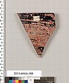 Terracotta rim fragment of a skyphos (deep drinking cup), Terracotta, Greek, Attic