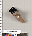 Terracotta fragment of a skyphos (deep drinking cup)?, Terracotta, Greek, Attic