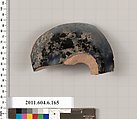 Terracotta fragment of a squat lekythos (oil flask)?, Terracotta, Greek, Attic