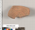 Terracotta fragment of a squat lekythos (oil flask)?, Terracotta, Greek, Attic