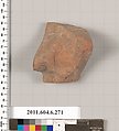 Terracotta fragment of a psykter (vase for cooling wine) ?, Terracotta, Greek, Attic