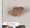 Terracotta fragment of a bowl, Terracotta, Unknown fabric