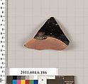 Terracotta fragment of a squat lekythos (oil flask)?, Terracotta, Greek, Attic