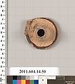 Terracotta fragment of an alabastron?, Terracotta, Unknown fabric