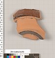 Terracotta fragment of a bowl, Terracotta, Unknown fabric