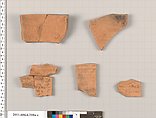 Terracotta fragments of closed shapes, Terracotta, Greek, Attic