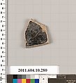 Terracotta fragment of a skyphos (deep drinking cup)?, Terracotta, Etruscan