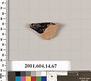 Terracotta fragment of a kylix (drinking cup), Terracotta, Unknown fabric