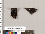 Terracotta fragments of a kylix (drinking cup), Terracotta, Unknown fabric