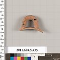 Terracotta rim fragment of a kylix (drinking cup), Terracotta, Greek, Attic